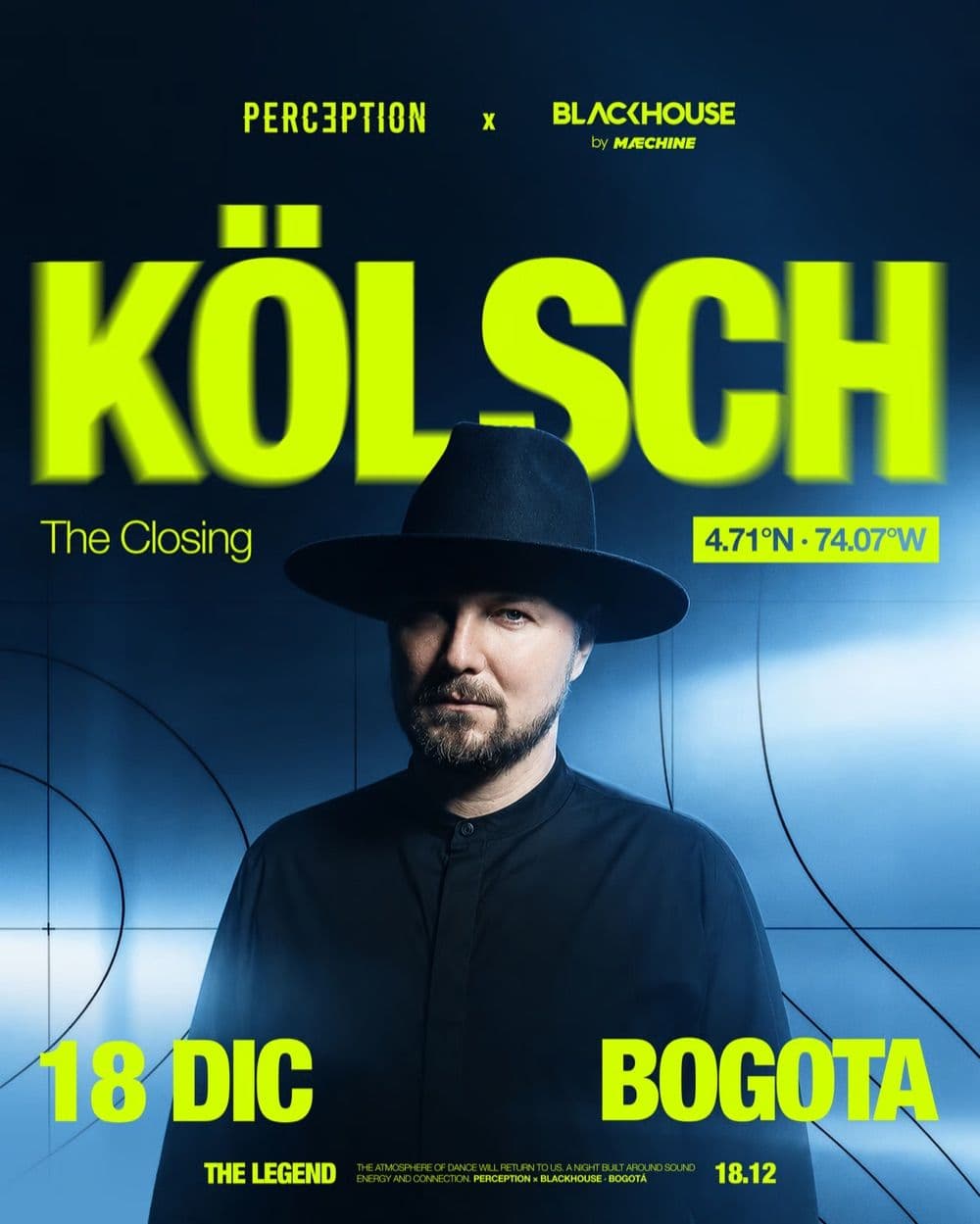 Flyer de Kölsch x Perception Bogotá